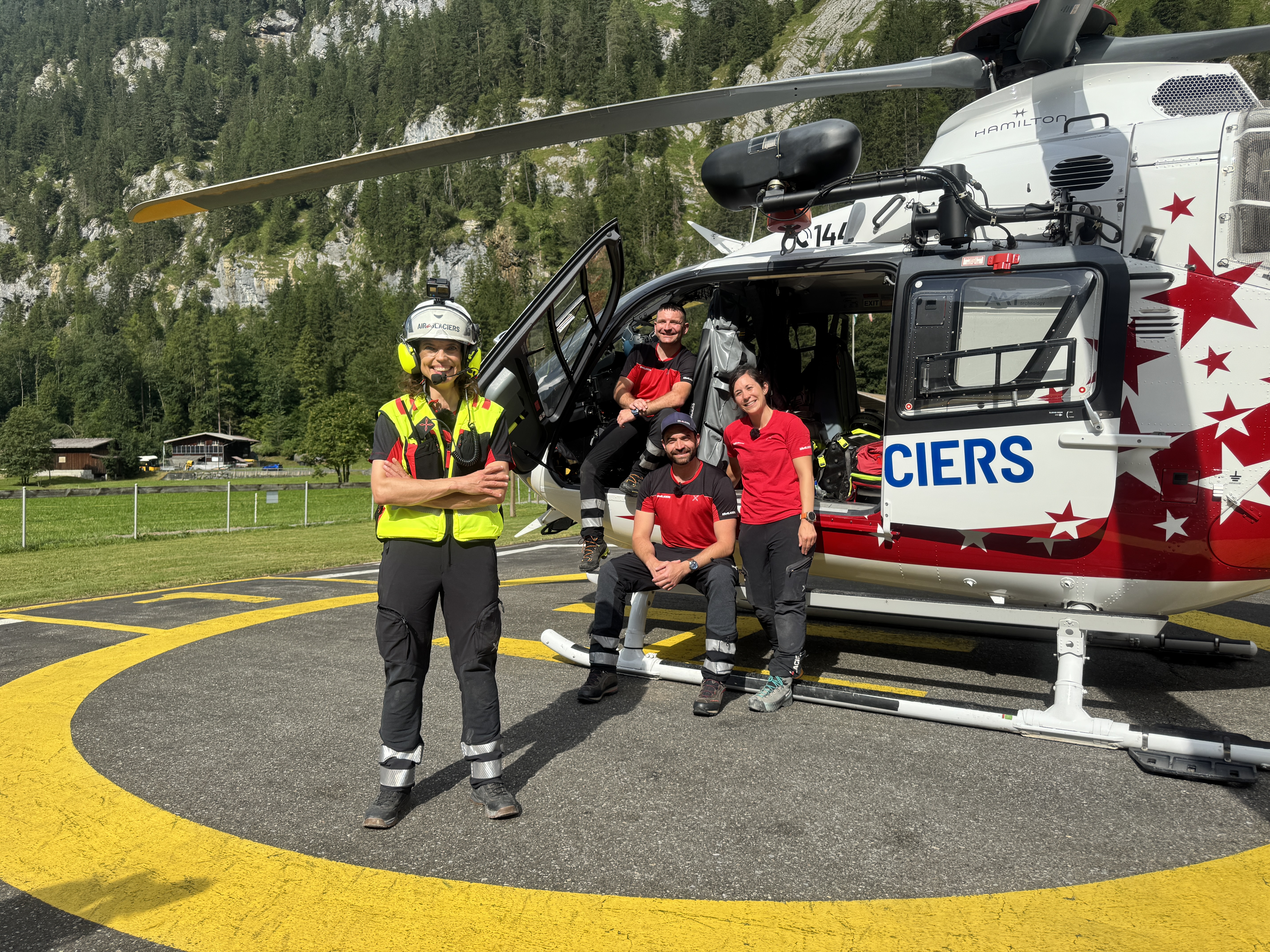 Mona mittendrin - Air-Glaciers im Einsatz