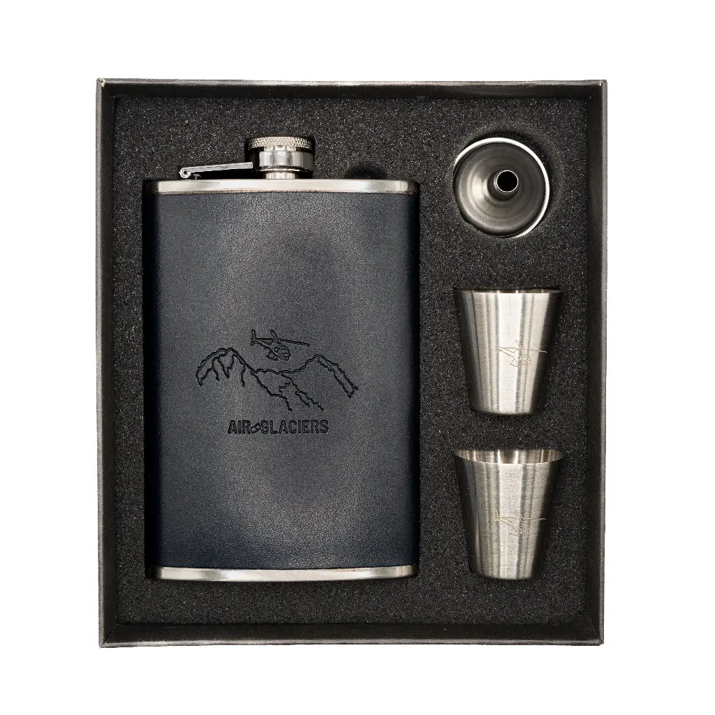 Coffret flasque en acier inoxydable